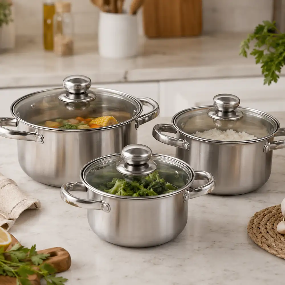 Condere Cooking Pot Set – 6 Piece CDH-006 - Image 2