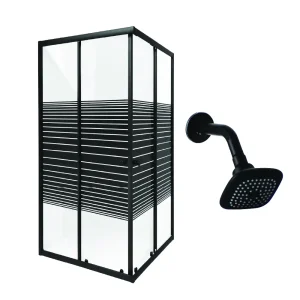 Shower Cubicle With Shower Arm and Head Combo