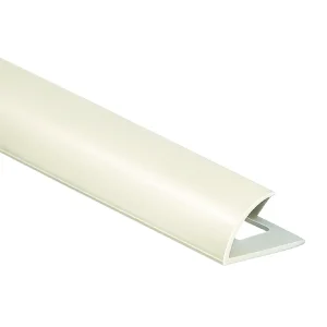PVC Tile Trim 12mm Ivory 2.4m