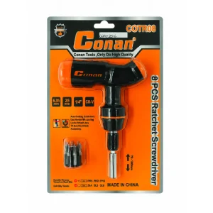Conan Ratchet Screwdriver Set 8Pcs