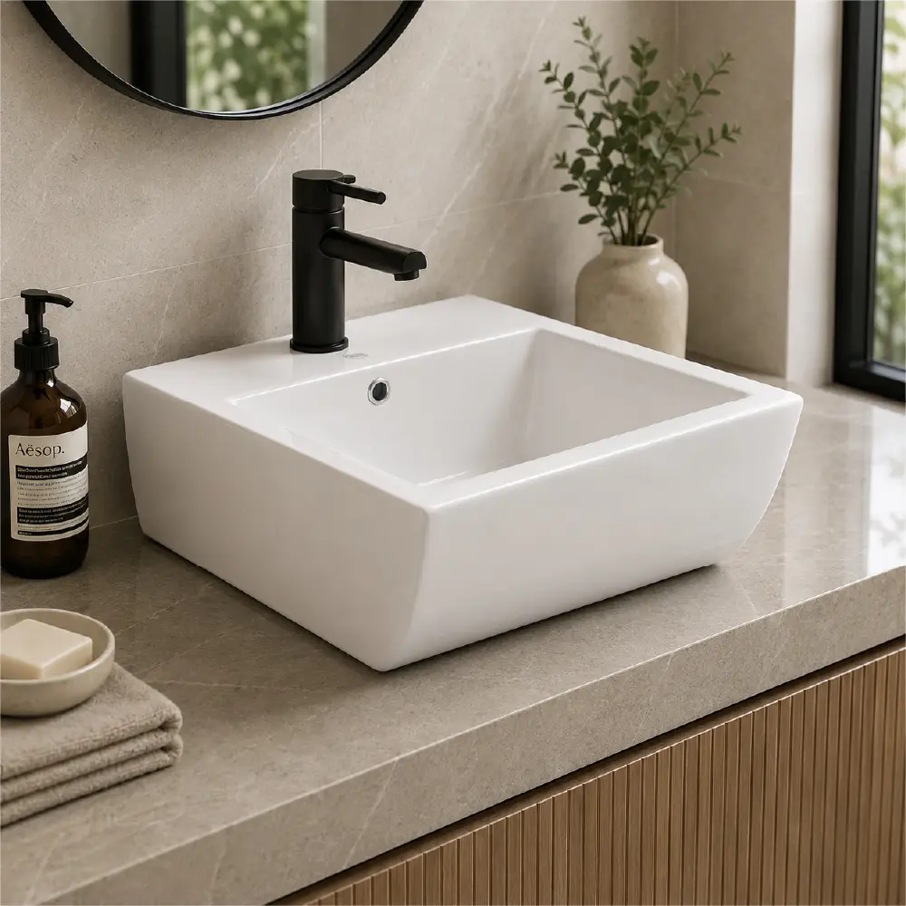 Vega Wash Basin Wall Hung - Image 2