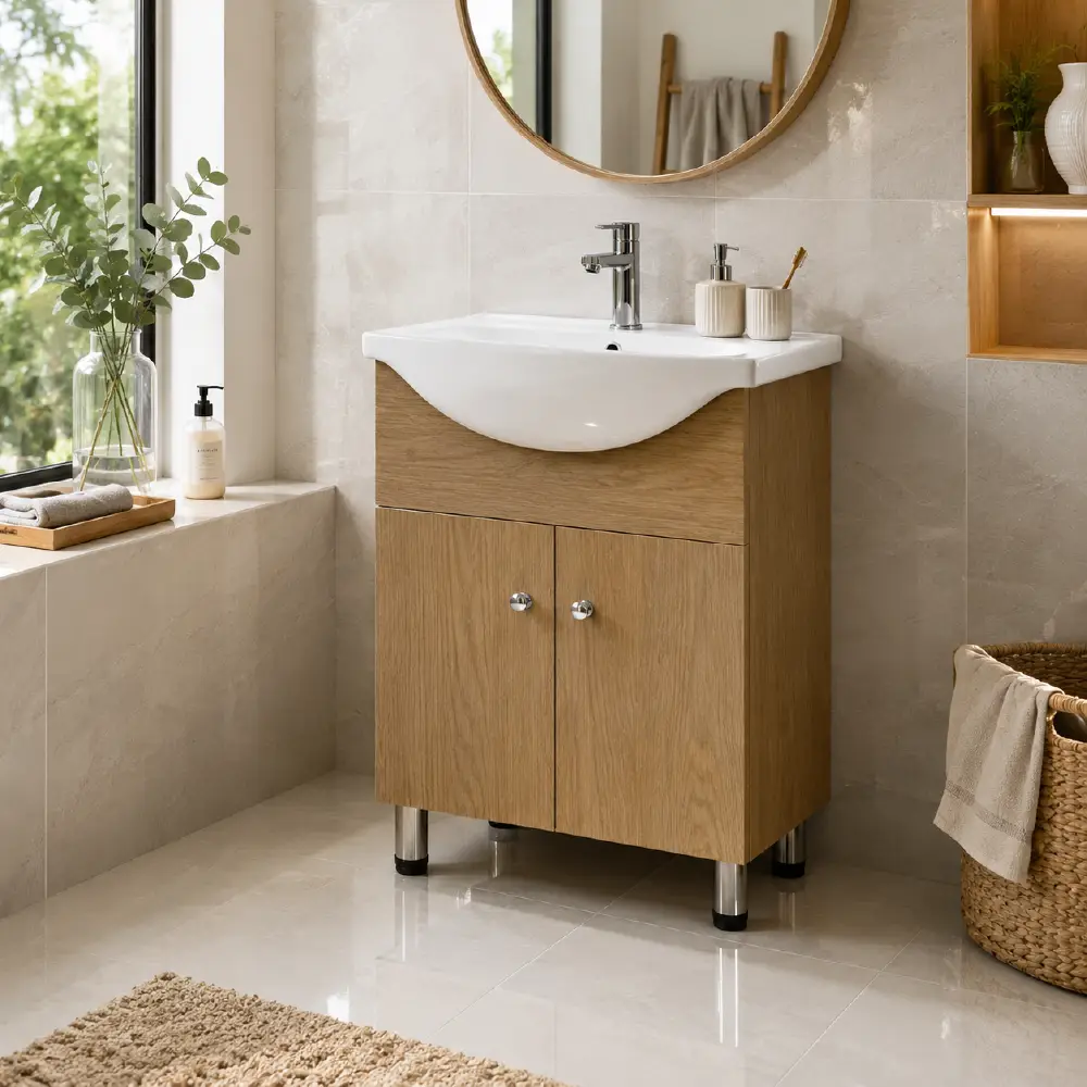 Alco Double Door Basin & Cabinet Set - Image 2