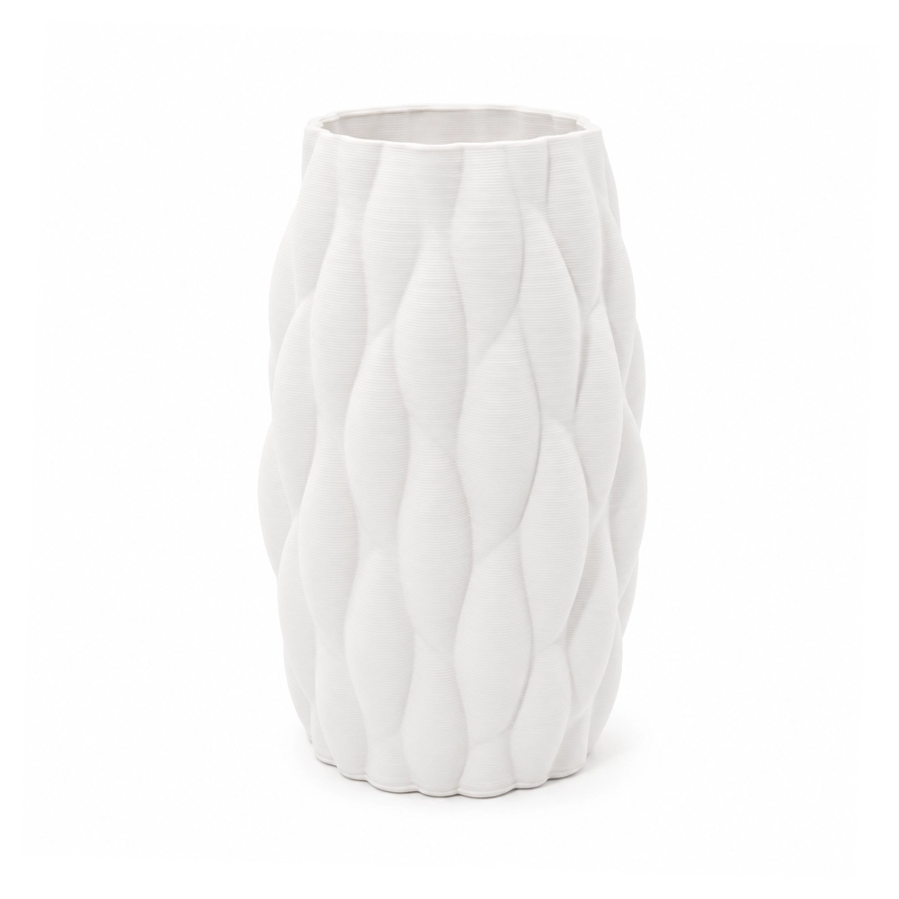 Fancy White Vase - Small