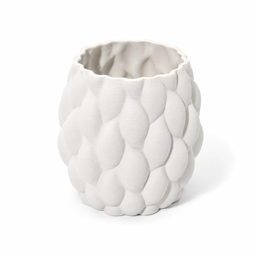 Fancy White Vase - Large - Image 2