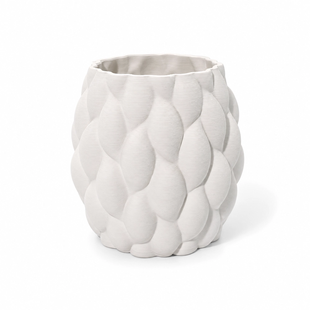 Fancy White Vase - Large