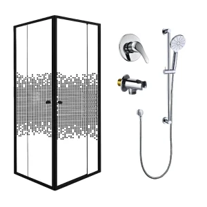 Shower Square and Rail Set Combo