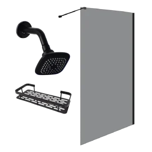 Shower Screen Black Combo