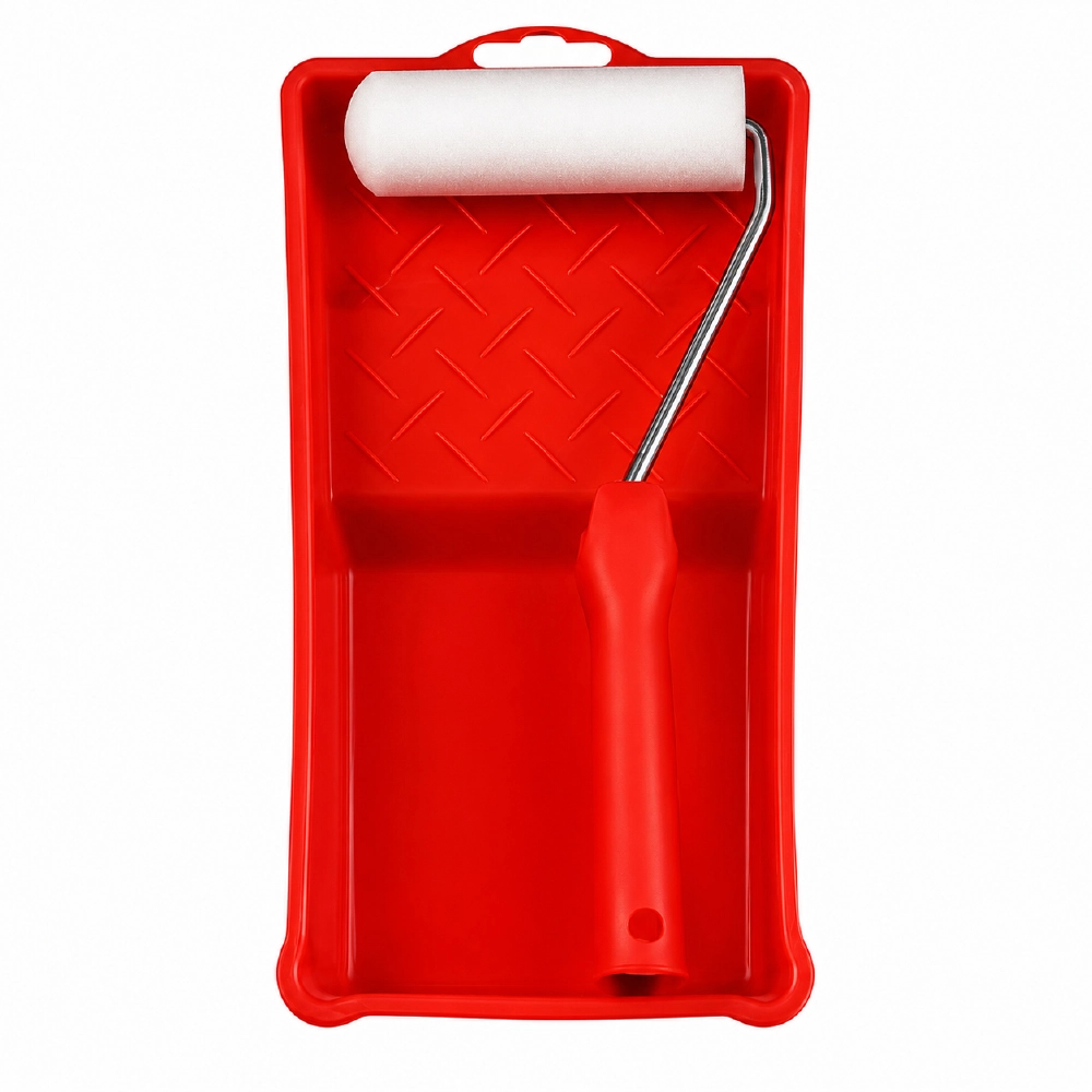 Alco - Red Budget Paint Roller and Tray