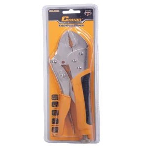 Conan Locking Pliers Rubber Handle Orange 250mm