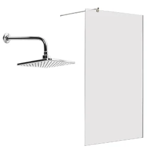 Shower Screen Plus Shower Head and Arm Combo 900x2000x6mm