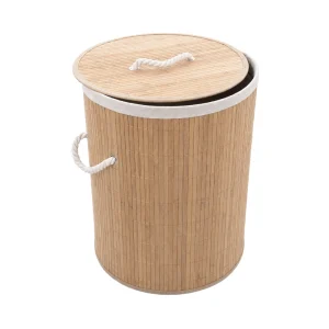 Laundry Basket Bamboo - Round
