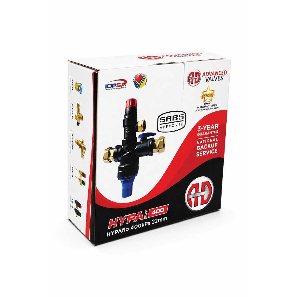 Pressure Valve Hypaflo 400KPA 22mm - Image 2