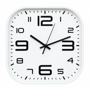 Wall Clock Square White - 300mm