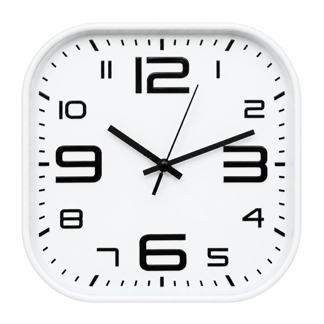 Wall Clock Square White - 300mm